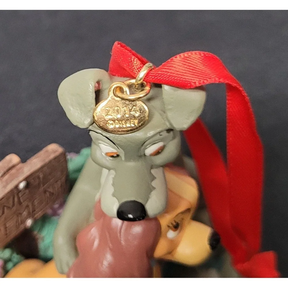 Disney Store Lady and the Tramp Wet Cement Sketchbook Christmas Ornament 2014